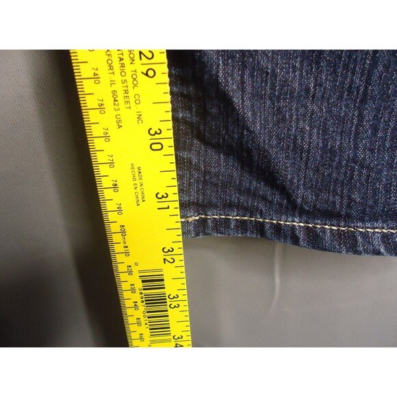 Calvin Klein Dark Wash Mid Rise Skinny Jeans Size 30" x 31.5" - Picture 6 of 7